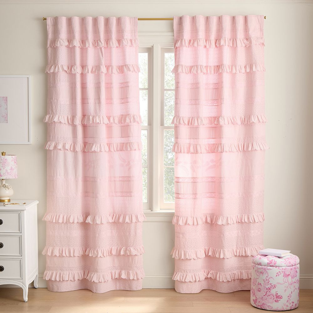 LoveShackFancy Eyelet Curtain | Pottery Barn Teen