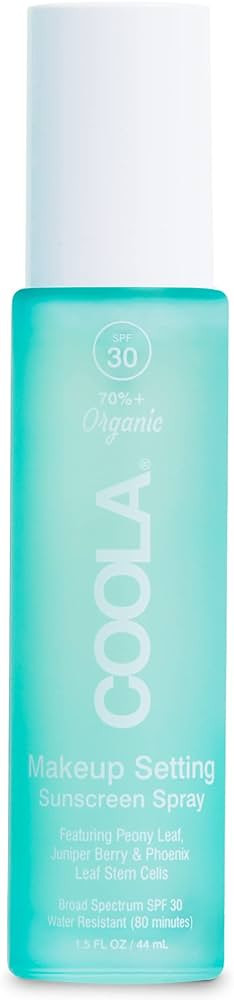 COOLA Organic Makeup Setting Spray with SPF 30, Hydrating Makeup Protection & Sunscreen made with... | Amazon (US)