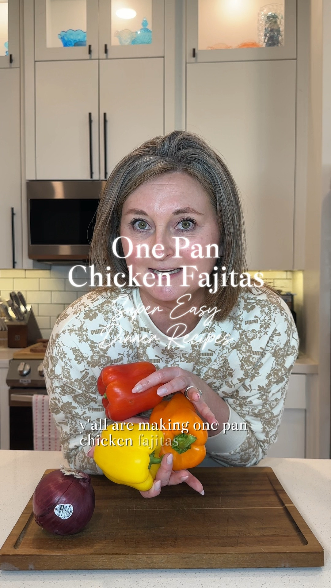 One pan chicken fajitas recipe and ingredients 

#LTKHome