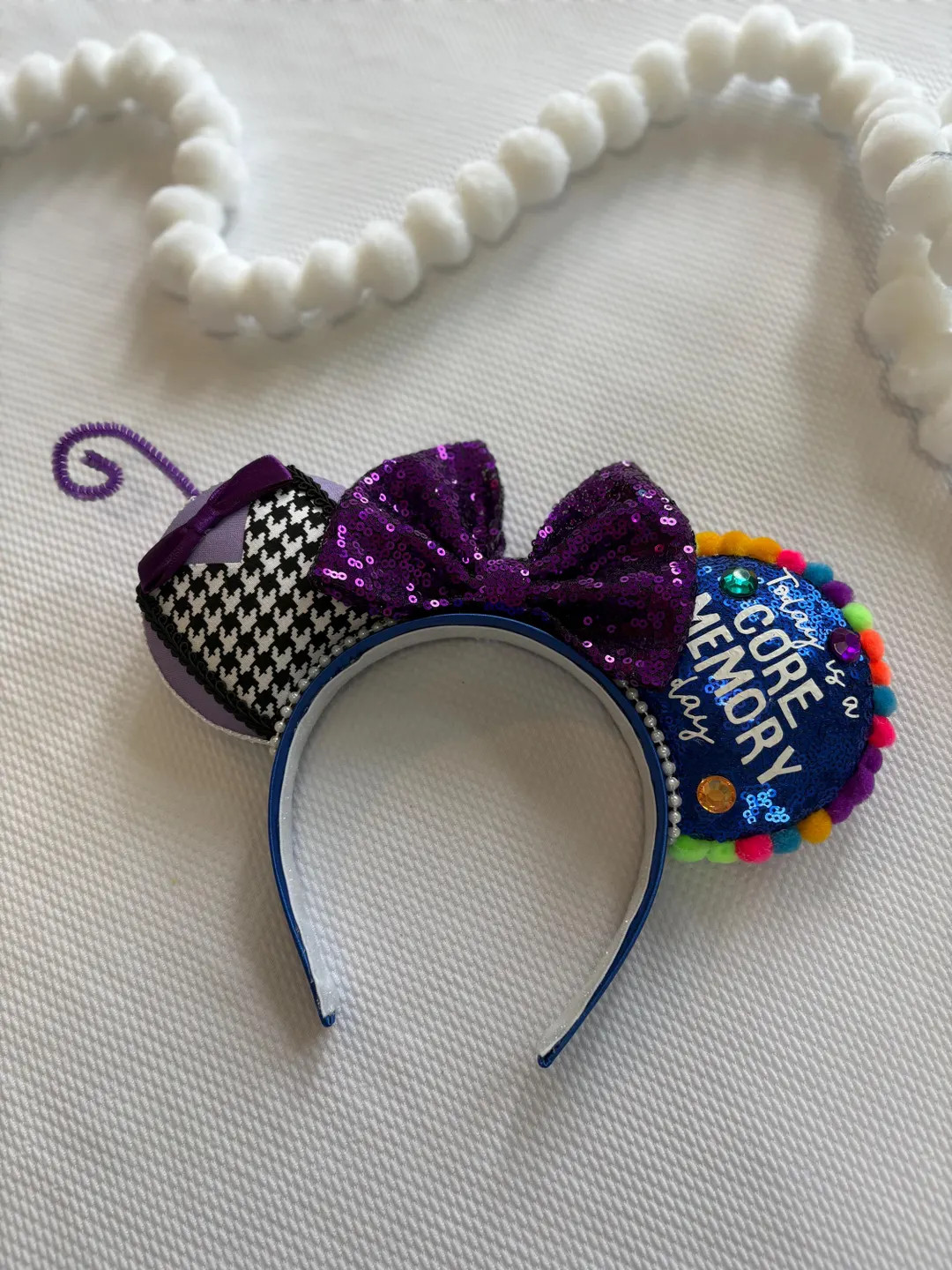 Inside Out Fear Mouse Ears: Customizable Park Headband, Emotions Ear - Etsy | Etsy (US)