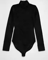 AE Long-Sleeve Mock Neck Velvet Bodysuit | American Eagle Outfitters (US & CA)