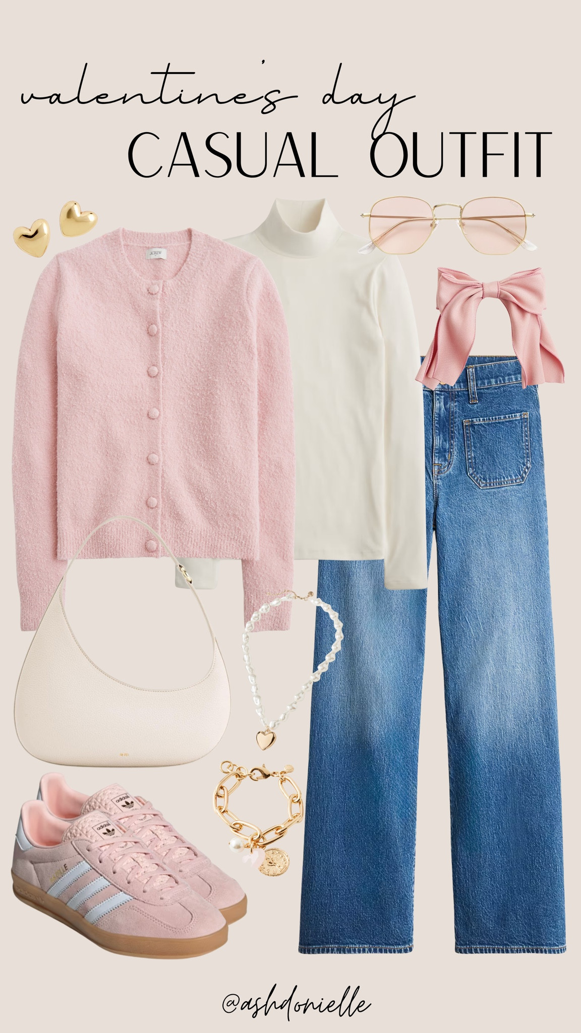 J.Crew Factory Valentine’s Day Casual Outfit

Casual Valentine’s Day outfit
Pink knit sweater with jeans
Cozy heart graphic sweatshirt
Neutral cardigan and tee combo
Soft red long sleeve top
Relaxed denim and ballet flats
Sneakers with romantic accents
Effortless brunch date look
Laid-back love day style

#LTKootd #LTKSeasonal #LTKSaleAlert