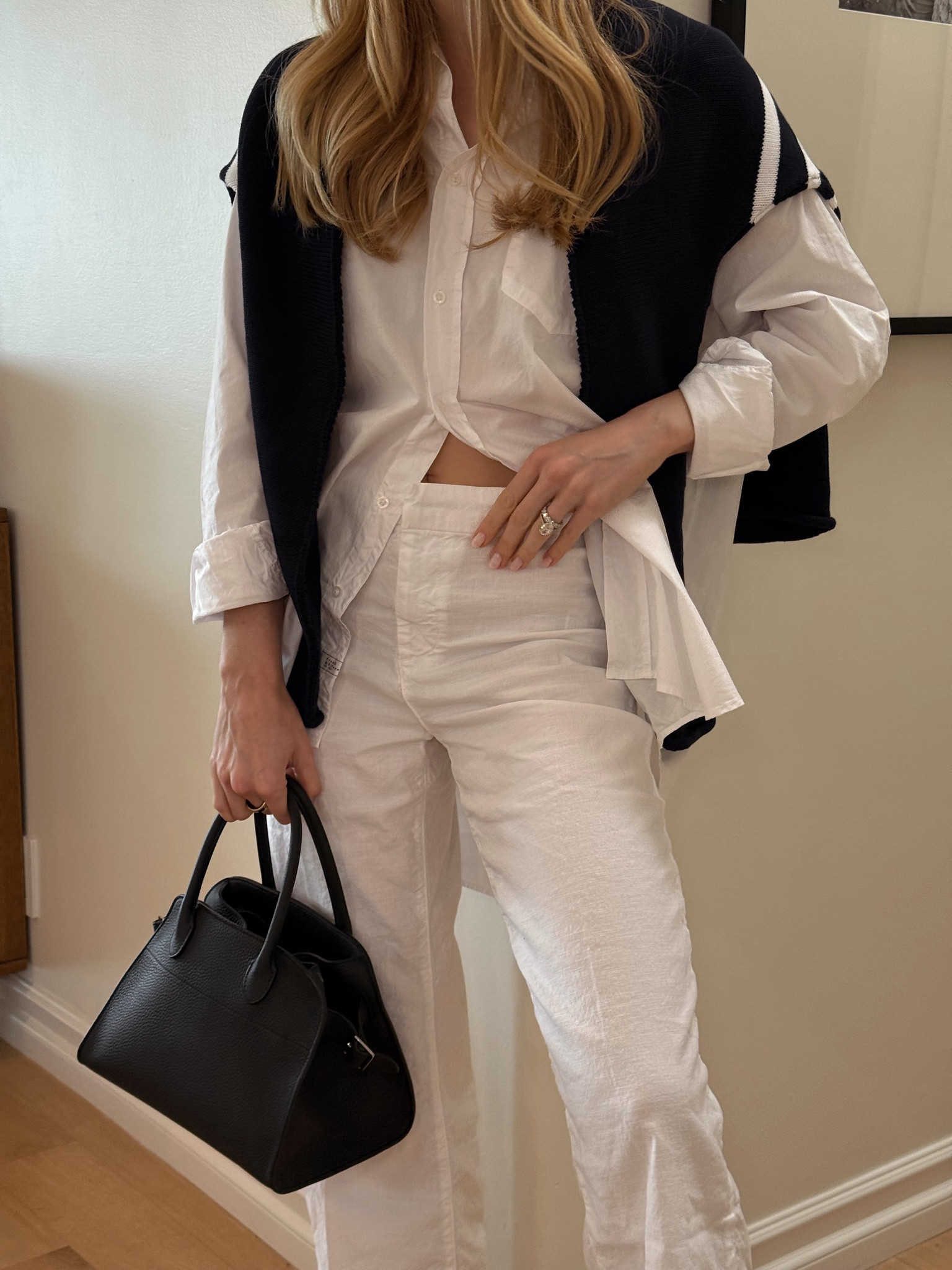 In my Nancy Meyers era with 3 classic spring looks from @frankandeileen - all that's missing is a Montecito beach house and al fresco lunch 🌊

Sizes worn here:
Shirt XS (it’s oversized!)
Pants 0 (TTS, relaxed fit)
Sweater S (TTS, I went up!)

 #frankandeileenpartner

#LTKStyleTip #LTKTravel