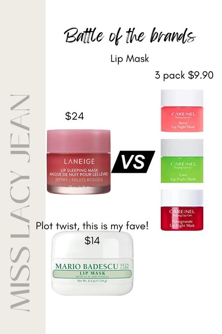 Lip sleeping mask
Battle of the brands
Save vs splurge
Amazon beauty 

#LTKFind #LTKU #LTKbeauty
