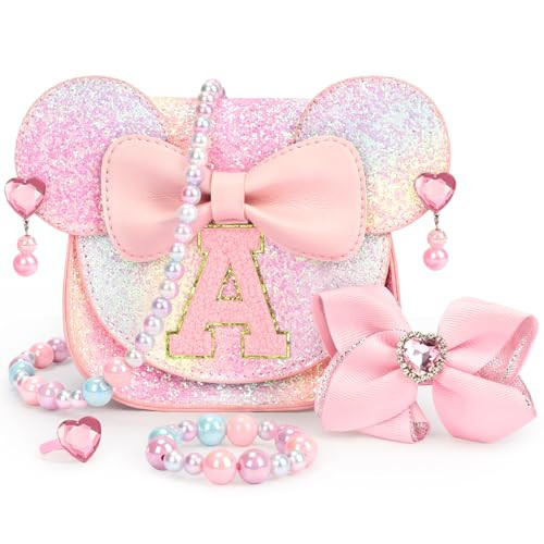 mibasies Toddler Purse Gifts for Girls: 3 Year Old Girl Gifts - Mini Mouse Toys for 2 Year Old Girl Purse Glitter Set A | Amazon (US)