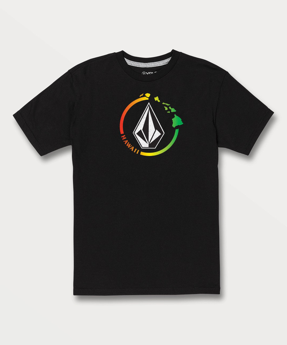 Volcom Boys' Tee Shirts BLC_BLACK - Black Neo Stone Tee - Boys | Zulily