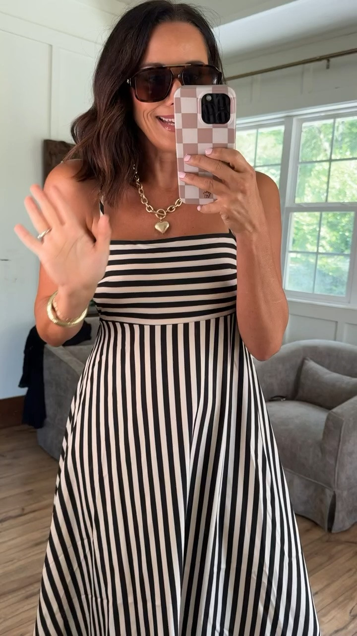 This Cupshe dress is giving resort wear energy in the BEST way 🖤🤍 the black and white striped one sold out so fast, but the other colors are just as pretty and still on sale today! Such a flattering fit for vacation dinners, beach trips, summer weddings, or just feeling extra cute on vacation. Lightweight, flowy, and looks way more expensive than it is.

vacation outfit, resort wear, striped maxi dress, beach vacation outfit, summer vacation dress, affordable vacation style, european summer outfits, tropical vacation looks, flowy maxi dress, vacation dinner outfit, amazon vacation finds, classy summer style, vacation fashion inspo

#cupshe #vacationoutfit #resortwear #maxidress #summerstyle #beachvacation #vacationfashion #affordablefashion #classystyle #vacationdress