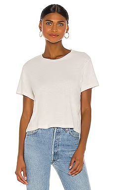RE/DONE x Hanes 1950's Boxy Tee in Vintage White from Revolve.com | Revolve Clothing (Global)