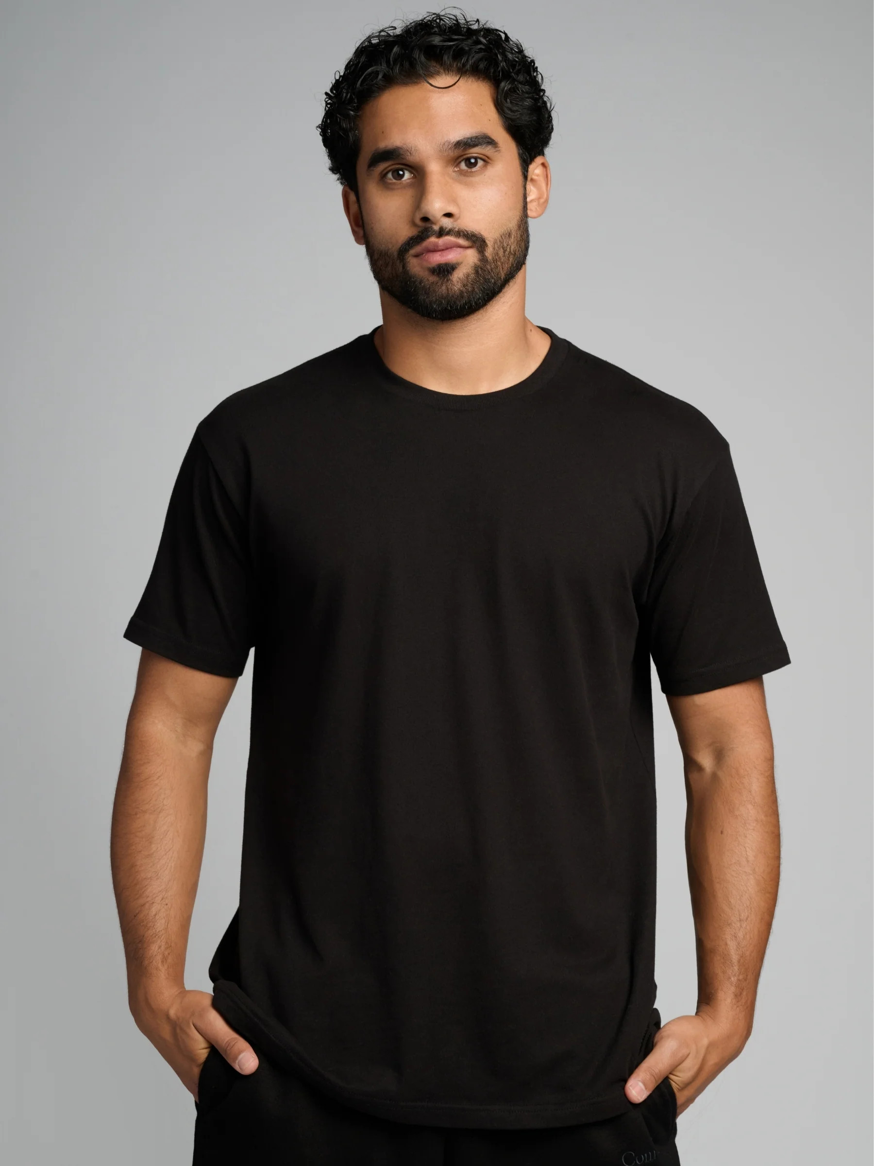 Comfrt Basic Lightweight Tee Shirt | Onyx Black | XL | Comfrt