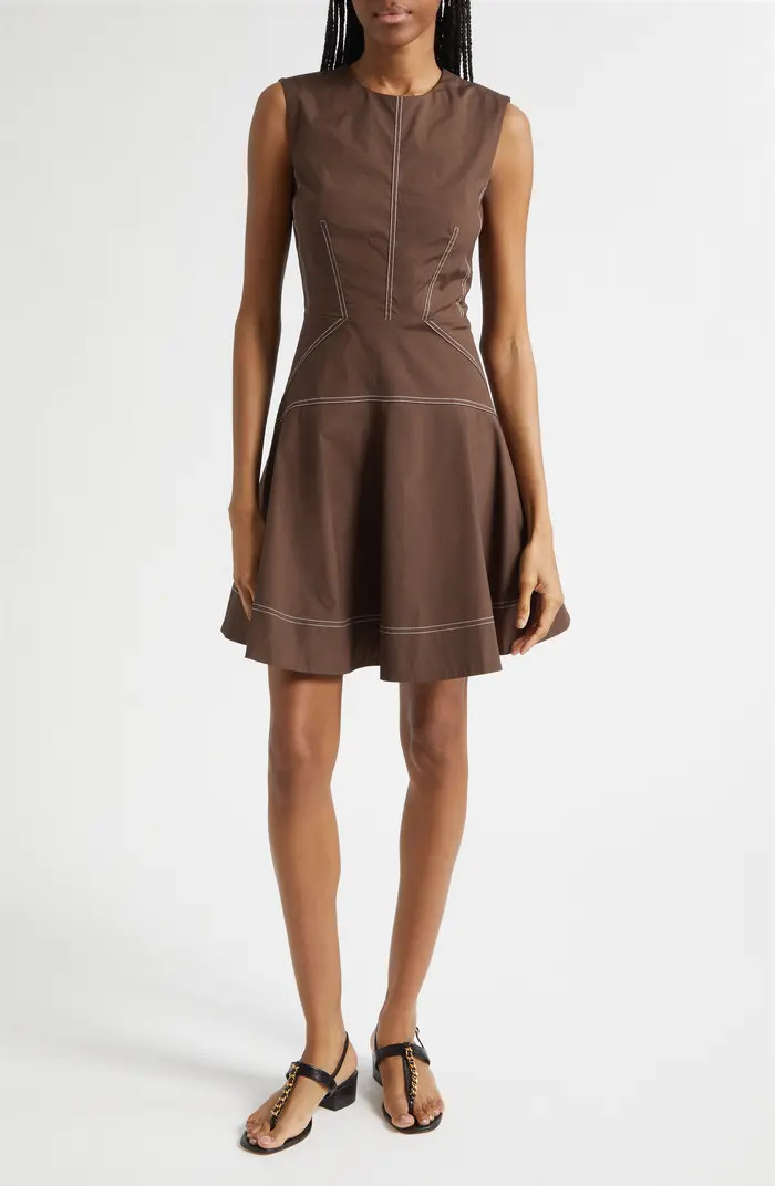 Karrigan Sleeveless Stretch Cotton Minidress | Nordstrom