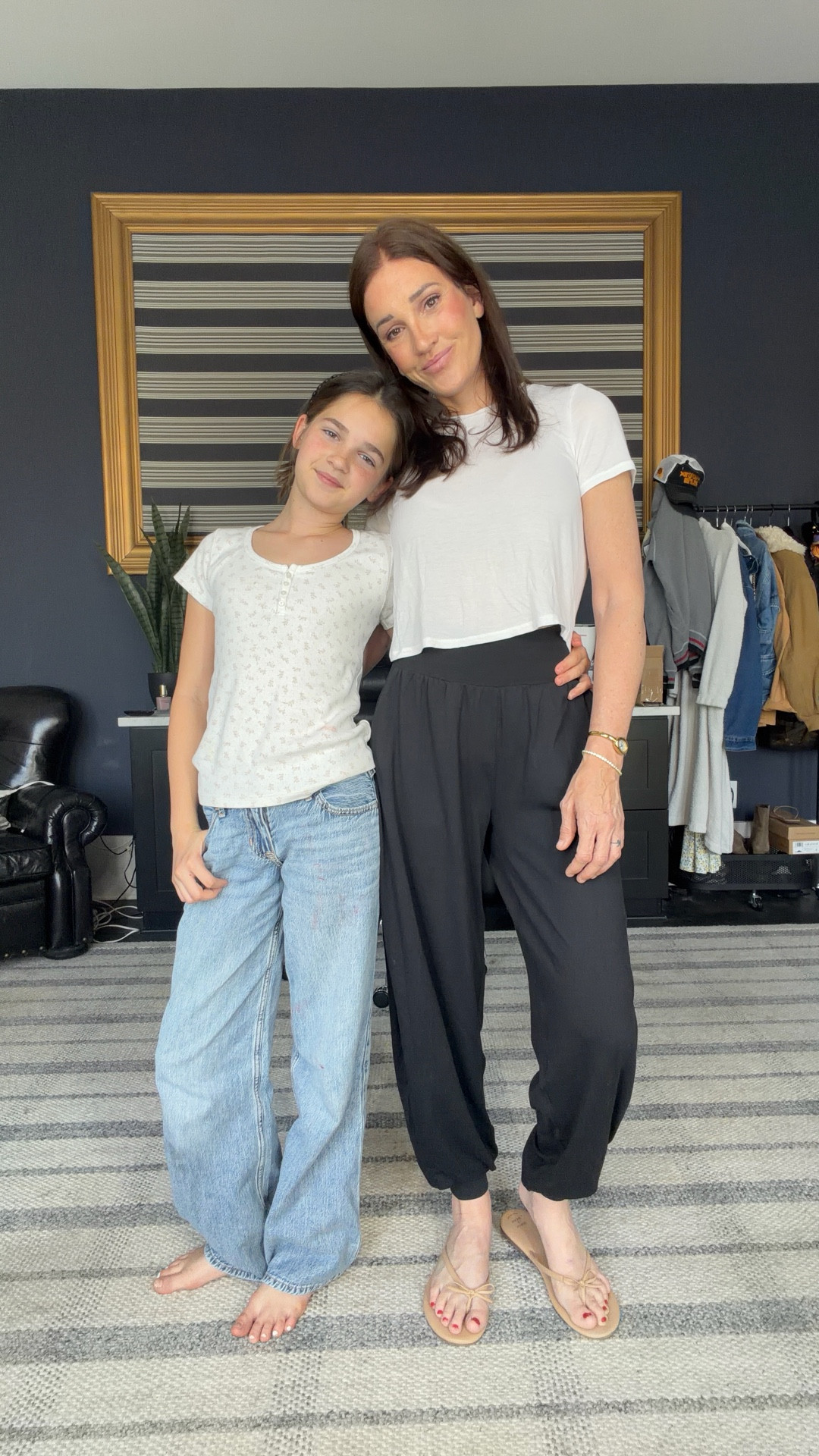 Wearing XXS in pants 
XS top 

#LTKgrwm #LTKmomlife #LTKOver40