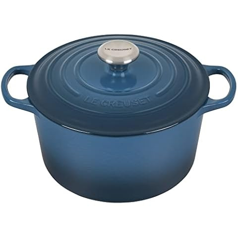 Amazon.com: Le Creuset Enameled Cast Iron Signature Sauteuse Oven, 3.5 qt., Deep Teal : Everythin... | Amazon (US)