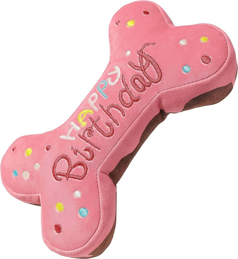 Tamu style Dog Birthday Toys for Small Medium and Large Breeds, Soft Cotton Filled Squeaky Play, ... | Amazon (US)