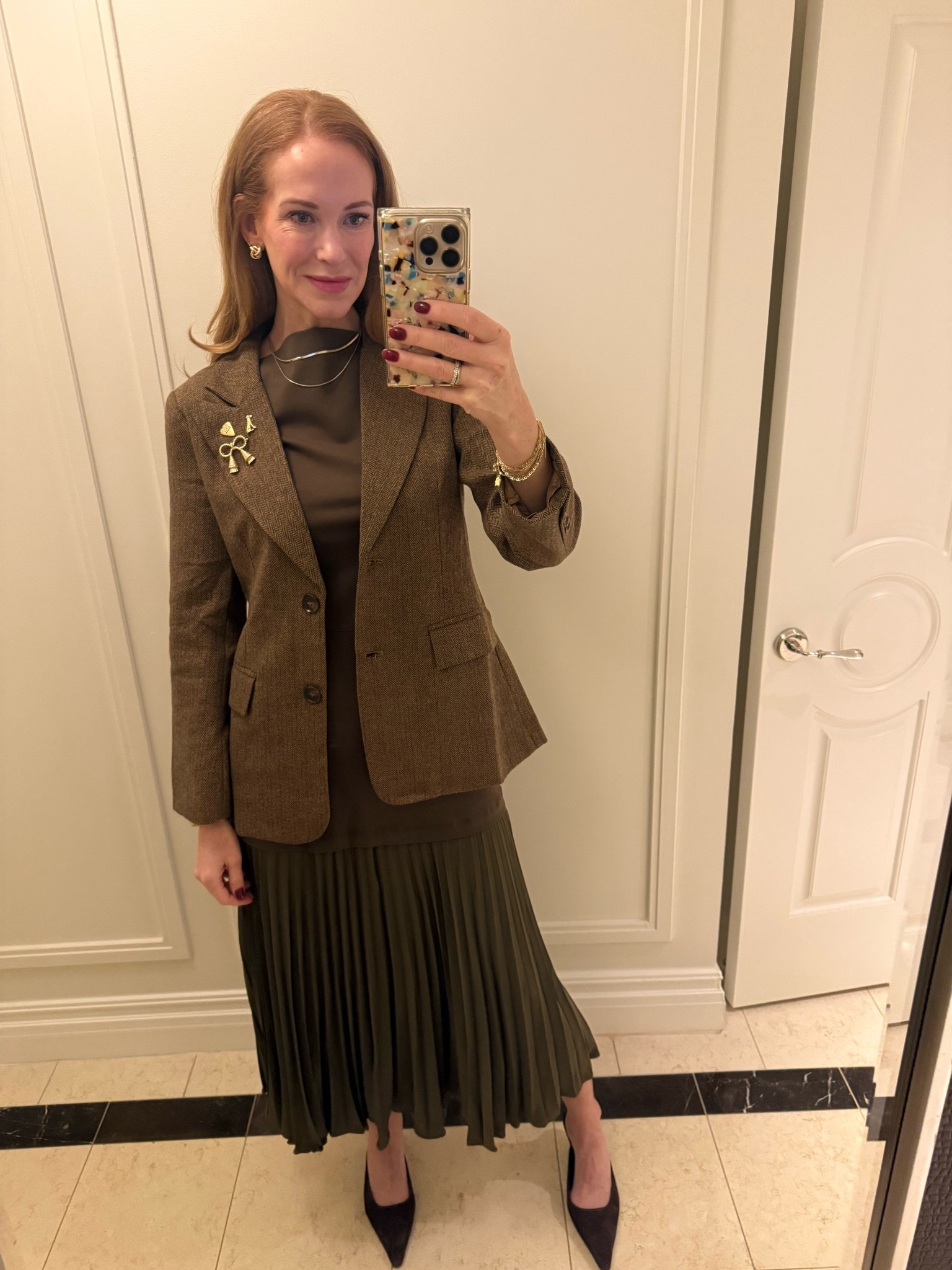 @Walmart that looks so expensive! This drop waist maxi dress is so gorgeous! Wore it with an Amazon blazer with some fun pins. Size small in both.

#LTKTravel #LTKWorkwear #LTKootd