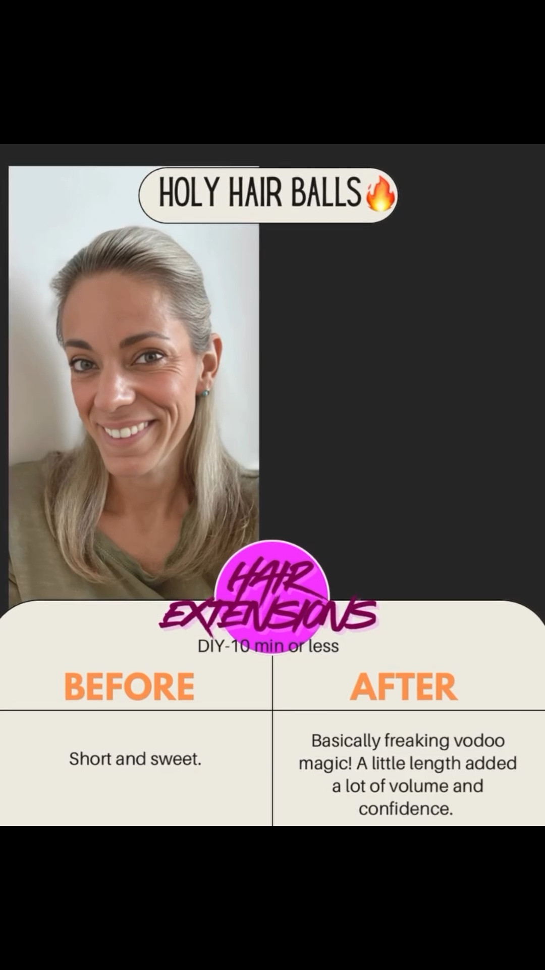 “Warning: These hair extensions may cause extreme confidence, excessive selfies, and people asking ‘omg who’s your stylist?’
It’s me. I’m the stylist. And it took 10 minutes.

Comment LOCKS and I’ll spill the tea ☕

Tutorial on how to get the look anyone? Let me know! #lushlocks #greathair #extensions #amazon #hairextensions #style #class #healthyhair #diy #holyhairballs #volume #thickness #stylist #shesworthit #hairtricks #amazonfinds #hairhealth