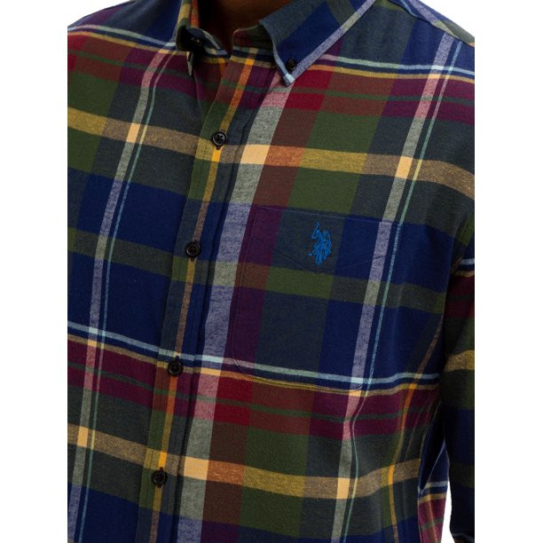 U.S. Polo Assn. Men's Long Sleeve Buttondown Shirt | Walmart (US)