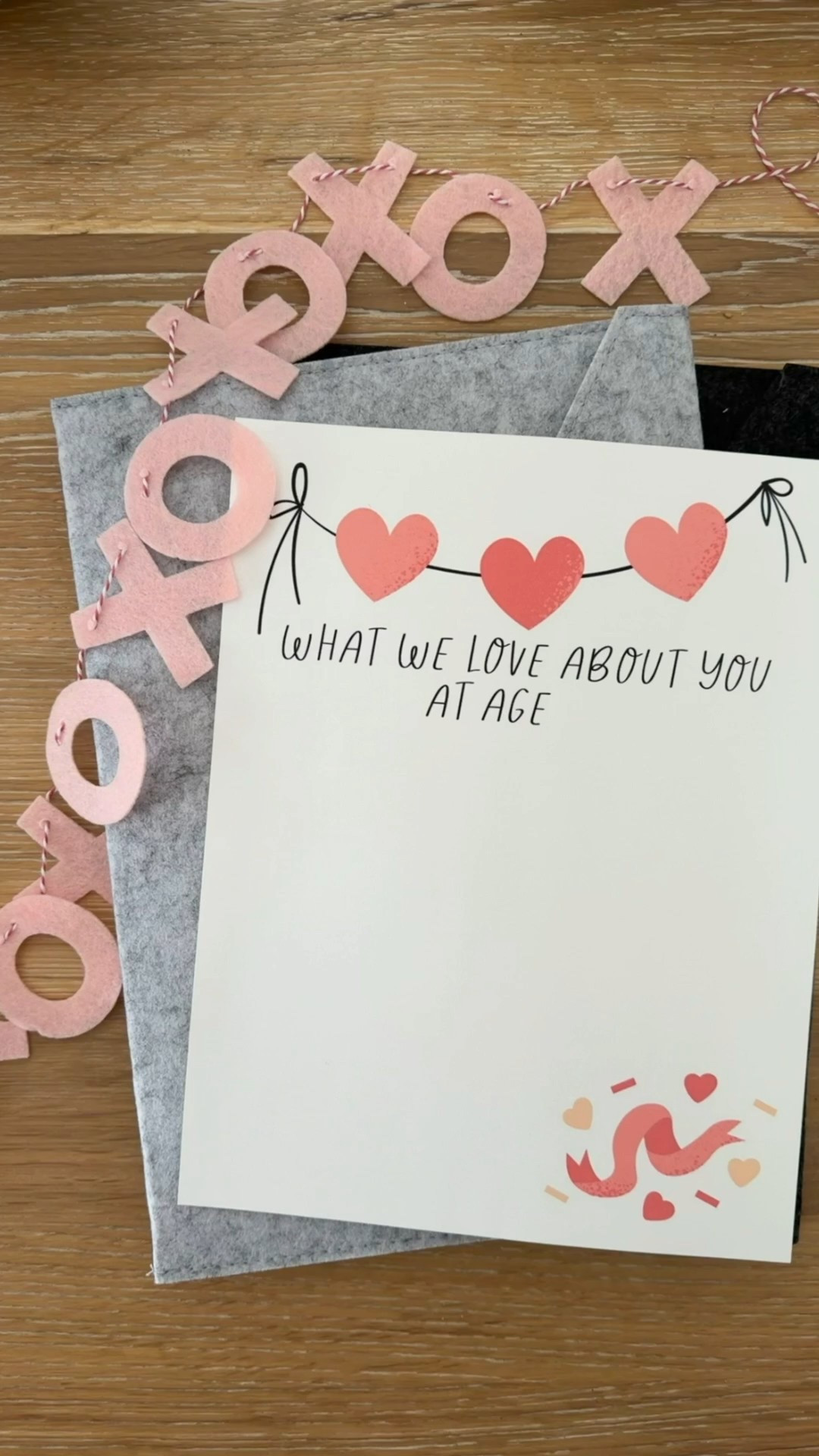 “What We Love About You” Valentine’s Day memory keeping for kids — here’s what I used! I made the printable on Canva, inspired by @themamanotes

 #ltkmomlife #ltkkids #ltkvalentine