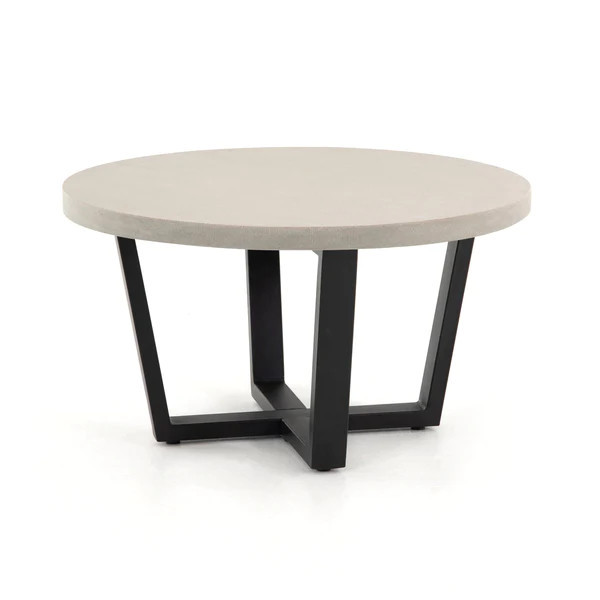 Cipru Round Coffee Table - Grey Lavastone | Alchemy Fine Home