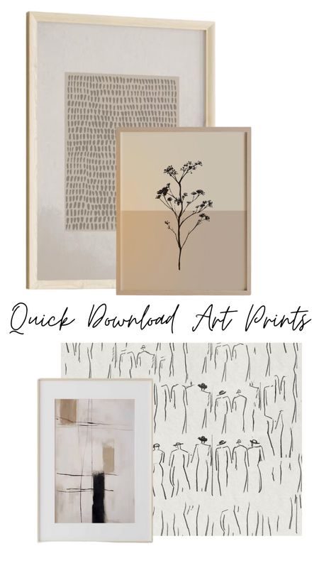Love these instant download neutral art prints to frame and put up in the house. Going to layer these two sets on shelving 

#LTKfindsunder100 #LTKfindsunder50 #LTKhome