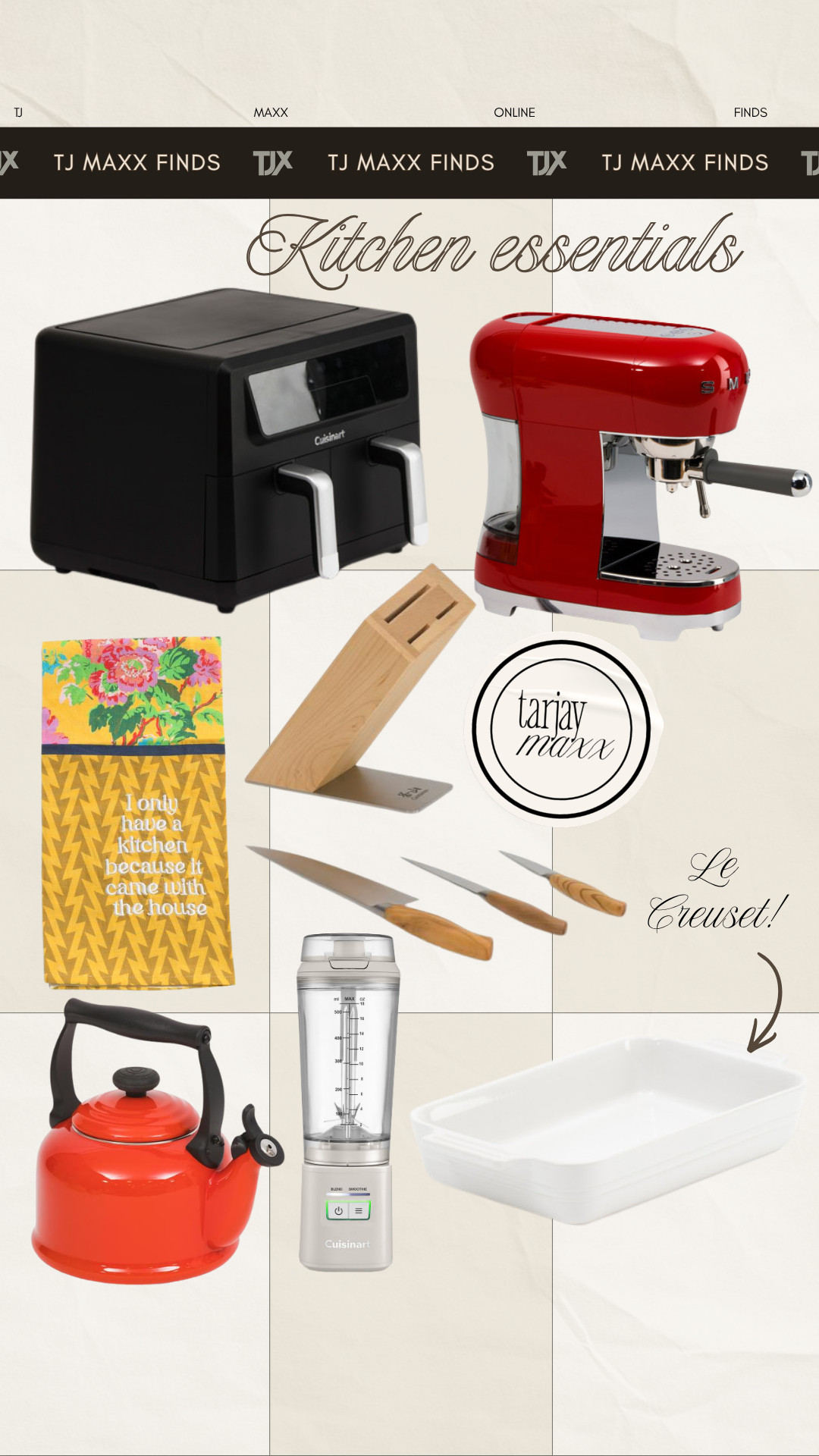 Kitchen essentials that look way more expensive than they are 👀 From the viral SMEG espresso machine to Le Creuset-inspired cookware, these are the TJ Maxx finds worth adding to your kitchen.
wedding guest dress summer, prime day deals, summer outfits, summer dresses, country concert outfits, concert outfits, business casual workwear, date night outfits, travel outfits, plus size fashion 

 #LTKSeasonal #LTKHome