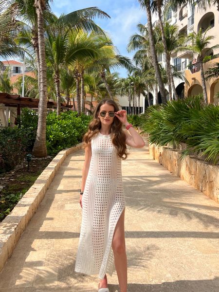 A crochet cover up paired with a swimsuit, sandals, and sunglasses makes a great resort wear or vacation outfit. 
.
.
.
.
.
.
.
.

Resort outfits | resort wear 2024 | resort style | vacation outfits beach | vacation looks | Crochet cover up | swim cover up Amazon | bathing suit | swim wear | swim suits | blue bikini | white bikini | outfit pool | outfit ideas | outfit inspo | sandals 2024 | beach sandals | summer sandals | white sandals |

#LTKGiftGuide #LTKSeasonal #LTKFind #LTKunder50 #LTKunder100 #LTKU #LTKsalealert #LTKfindsunder50 #LTKfindsunder100 #LTKstyletip #LTKtravel #LTKshoecrush #LTKitbag #LTKswim #LTKbeauty