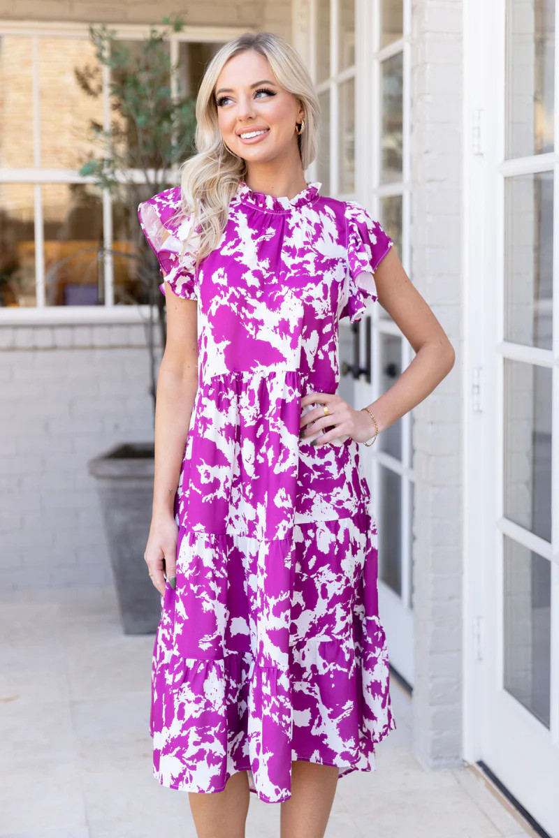 Nita Dress- Magenta | Avara