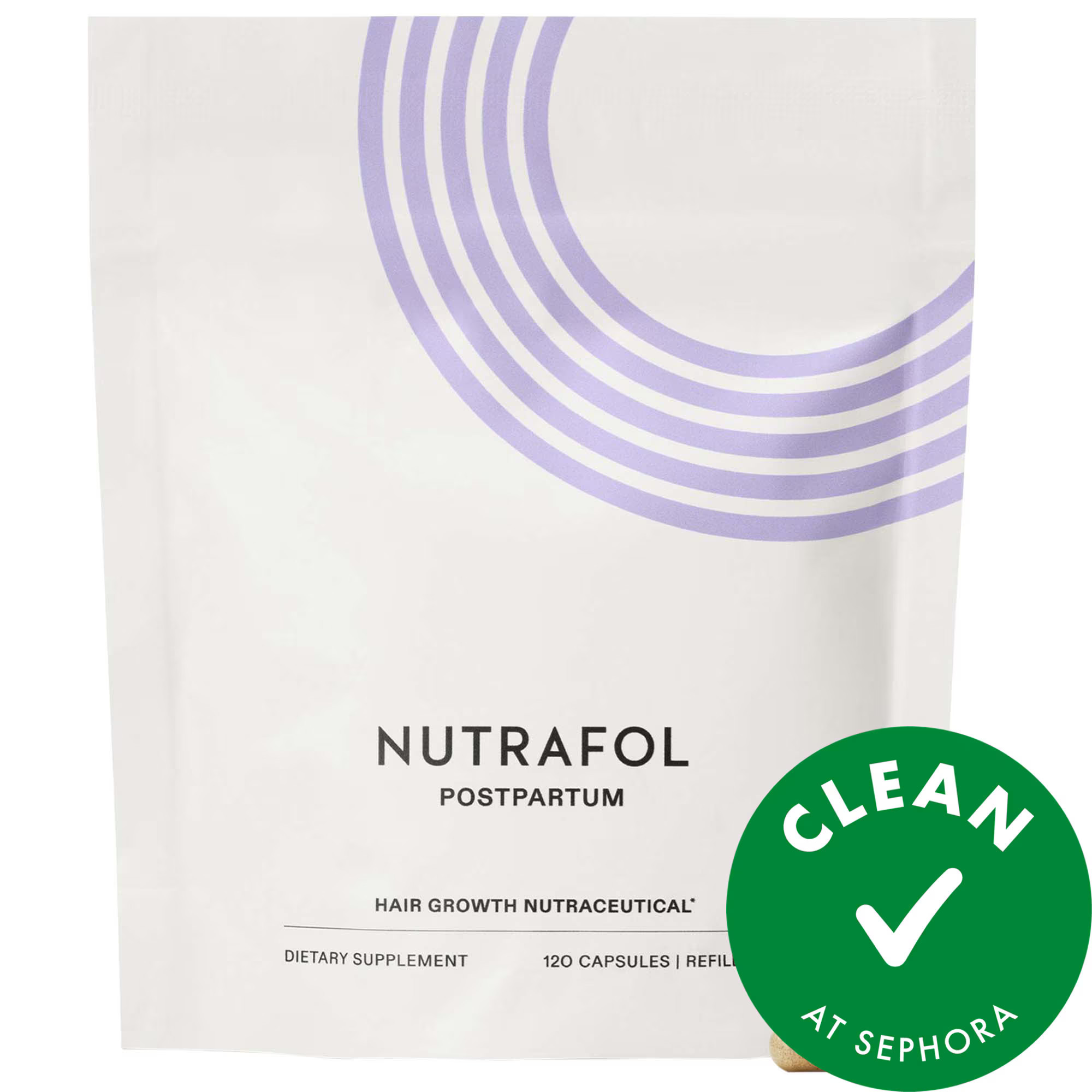Nutrafol POSTPARTUM OBGYN-Formulated Hair Growth Supplement for Thinning & Full-Body Recovery Support 1 Month Supply / 120 Capsules | Sephora (US)