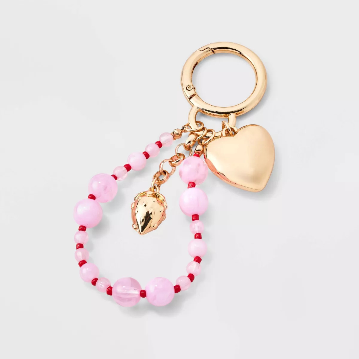 Heart and Strawberry Handbag Charm - A New Day™ Pink | Target