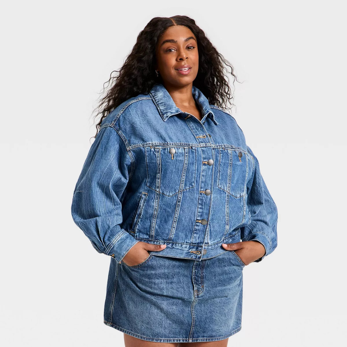 Women's Relaxed Trucker Denim Jacket - Universal Thread™ | Target