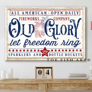 4th of July Sign Fireworks Stand Sign Old Glory Modern | Etsy | Etsy (US)