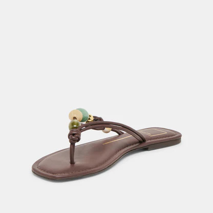 Cely Dk Brown Leather Sandals | Dolce Vita | DolceVita.com