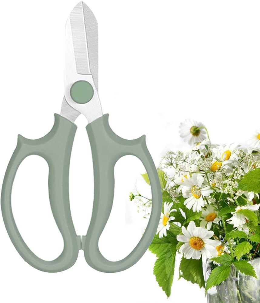 Garden Flower Scissors, Premium Thickened Stainless Steel Floral Shears, Strong Pruner for Flower... | Amazon (US)