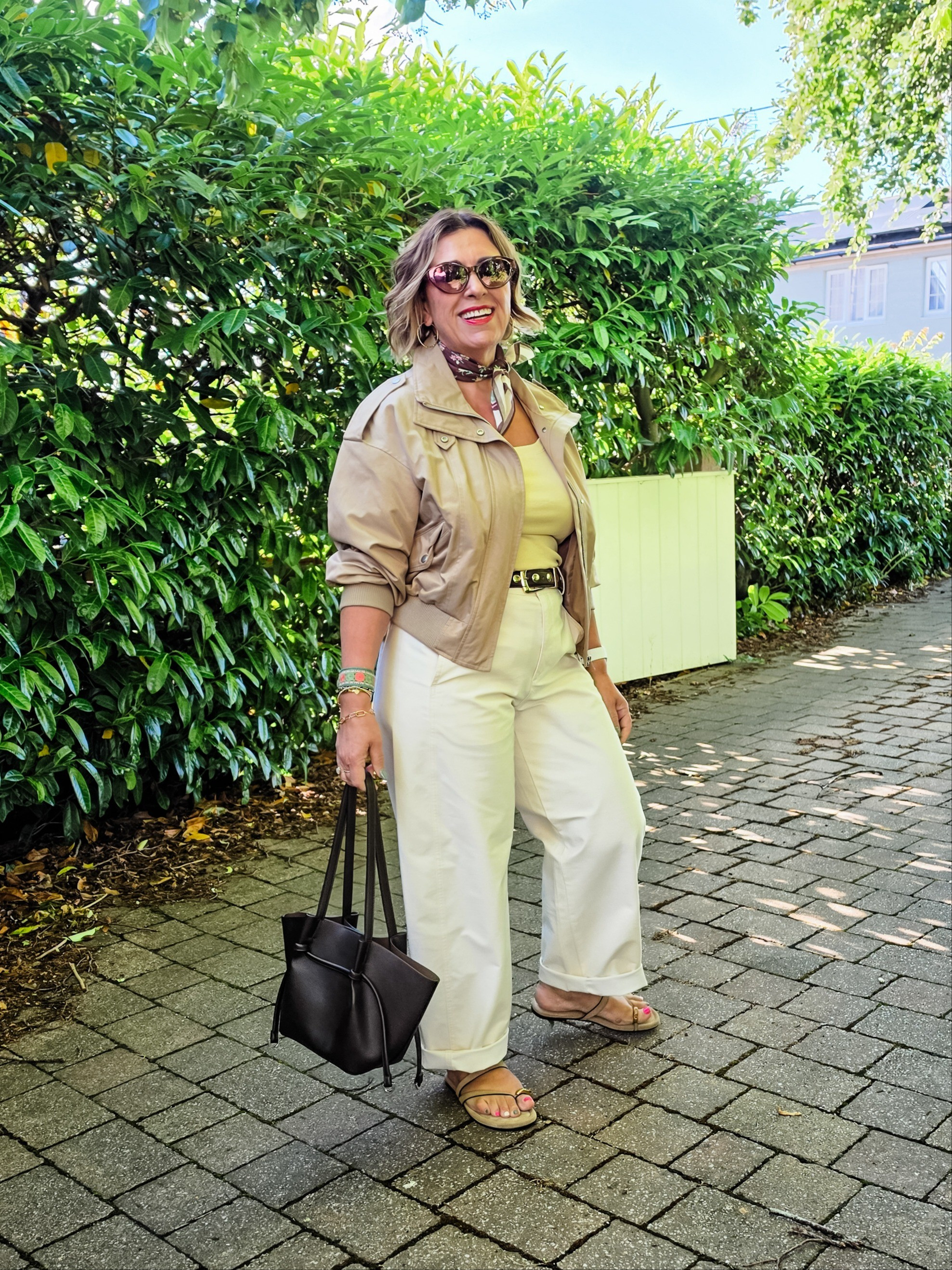 Barrel legs and bomber jacket 

#LTKsummer #LTKover50style #LTKpetite