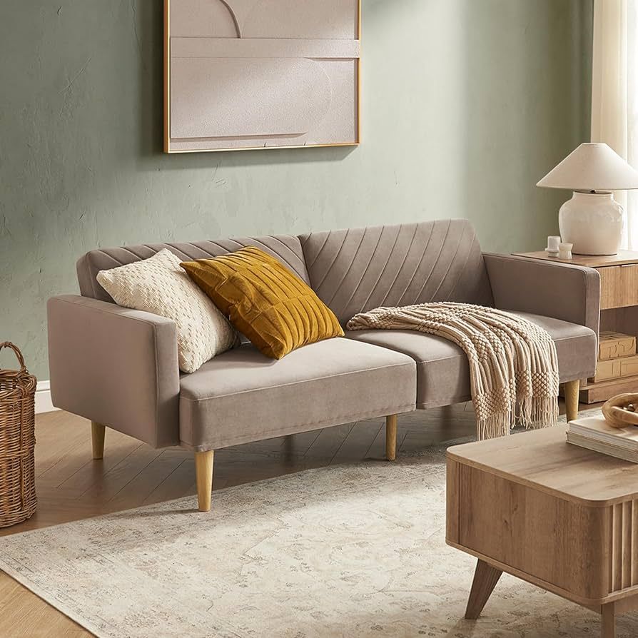 mopio Futon Sofa Bed, Couch, Small Sofa, Sleeper Sofa, Loveseat, Mid Century Modern Futon Couch, ... | Amazon (US)