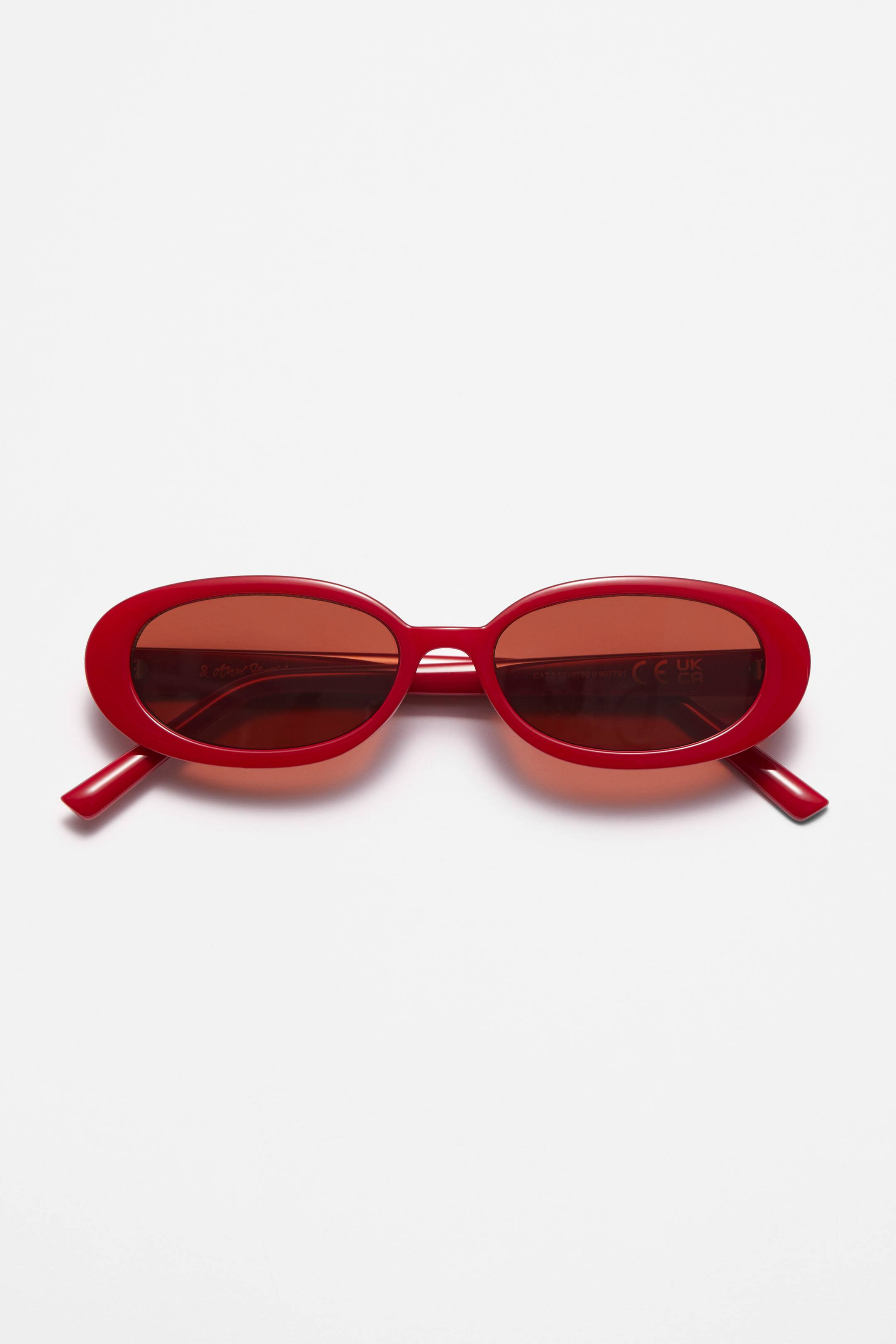 Ovale Sonnenbrille mit schmalem Rahmen | H&M (DE, AT, CH, NL, FI)