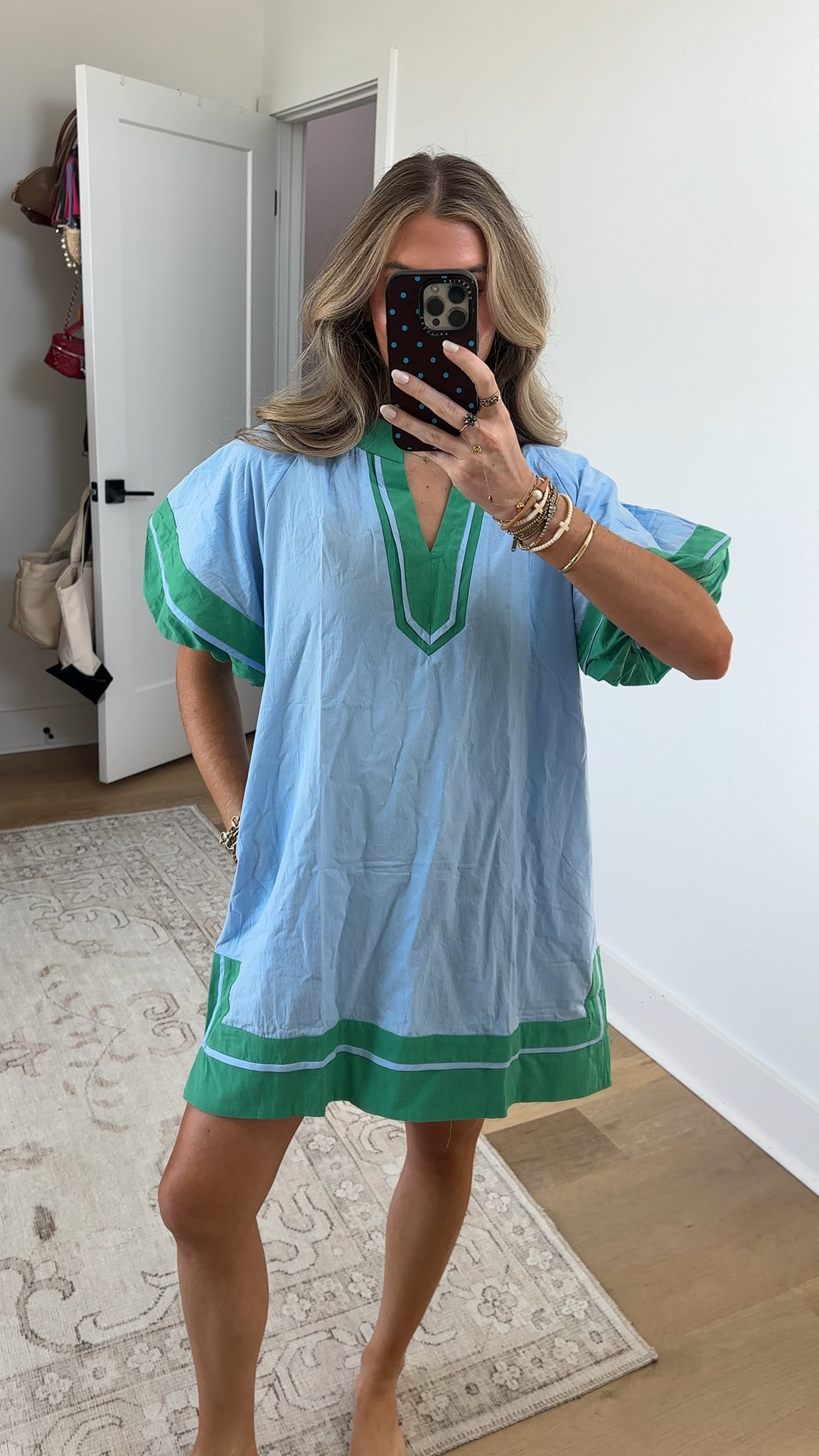 Amazon size small Esmeling Women's Color Block Pullover Dress V-Neck Puff Sleeve Mini Dress with Pockets

#LTKSaleAlert #LTKSeasonal #LTKootd