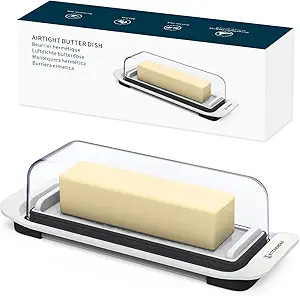 KITCHENDAO Airtight Butter Dish with Lid for Countertop and Refrigerator Door Shelf, Butter Keepe... | Amazon (US)