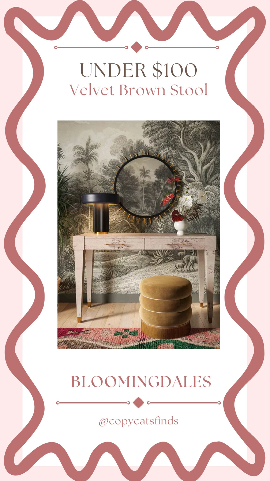 Brown velvet stool!

#LTKHome #LTKSaleAlert #LTKCyberWeek