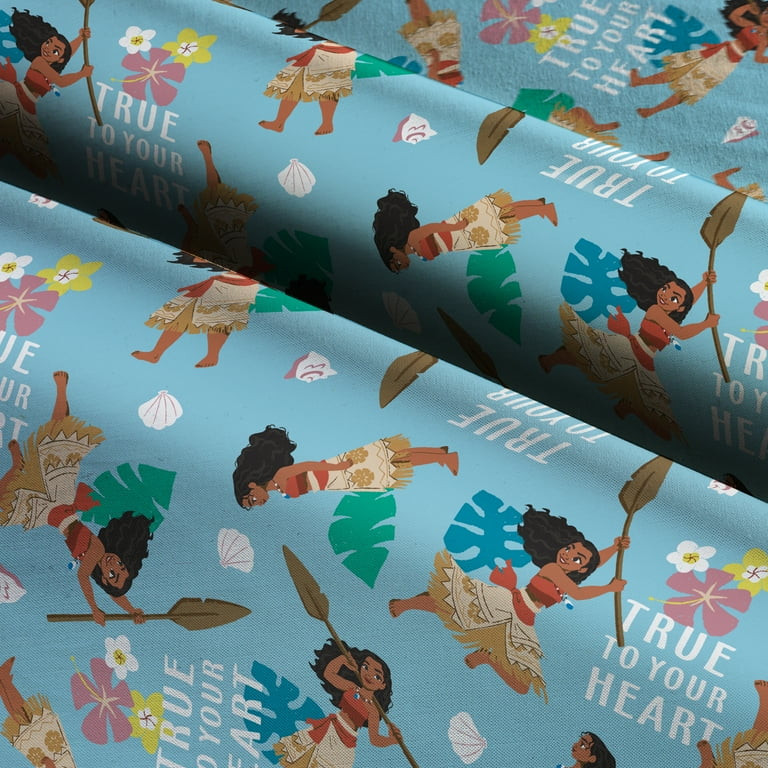 Disney Moana True to Your Heart 1 Yard Precut Fabric | Walmart (US)