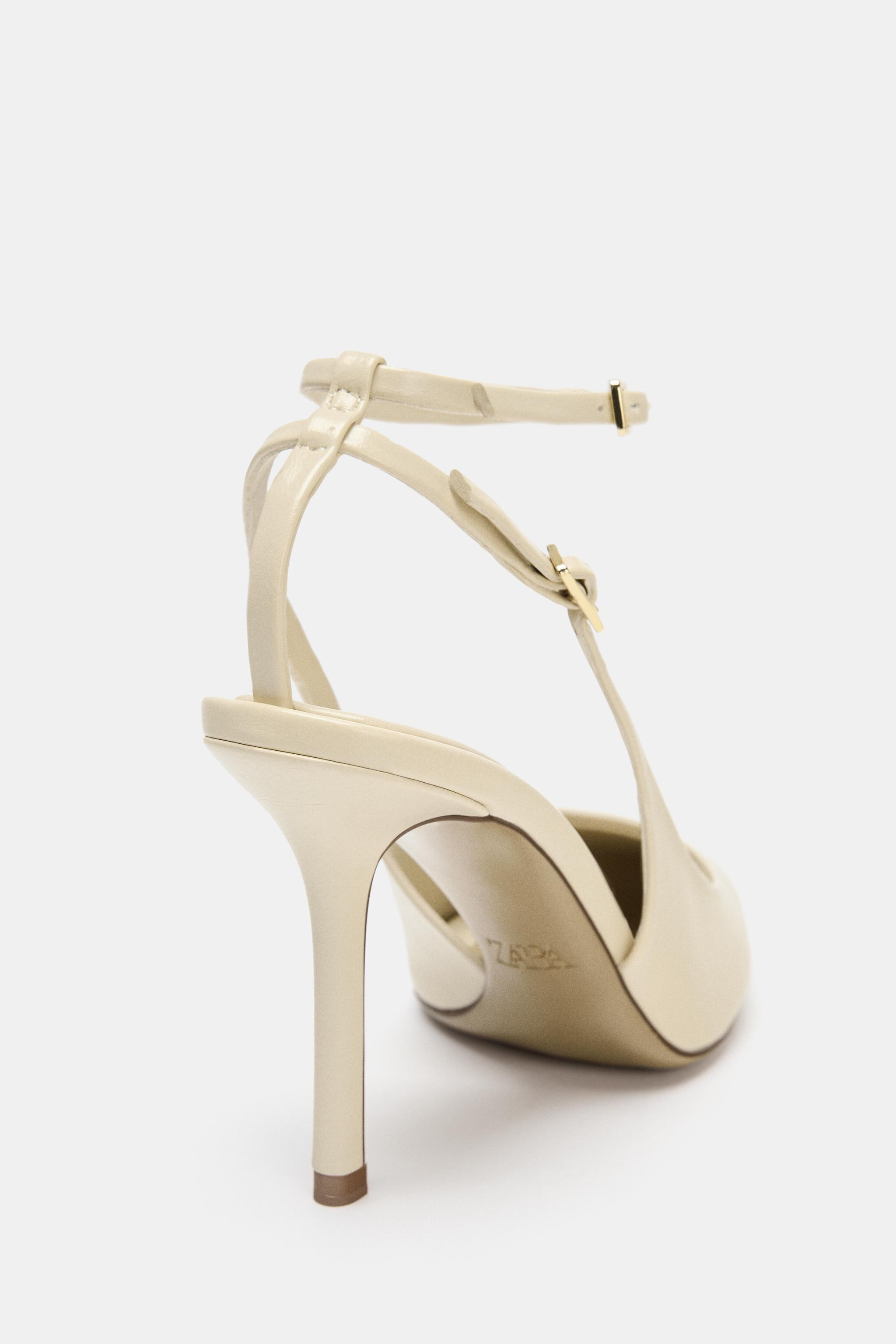 BUCKLED SLINGBACK HEELS | Zara US