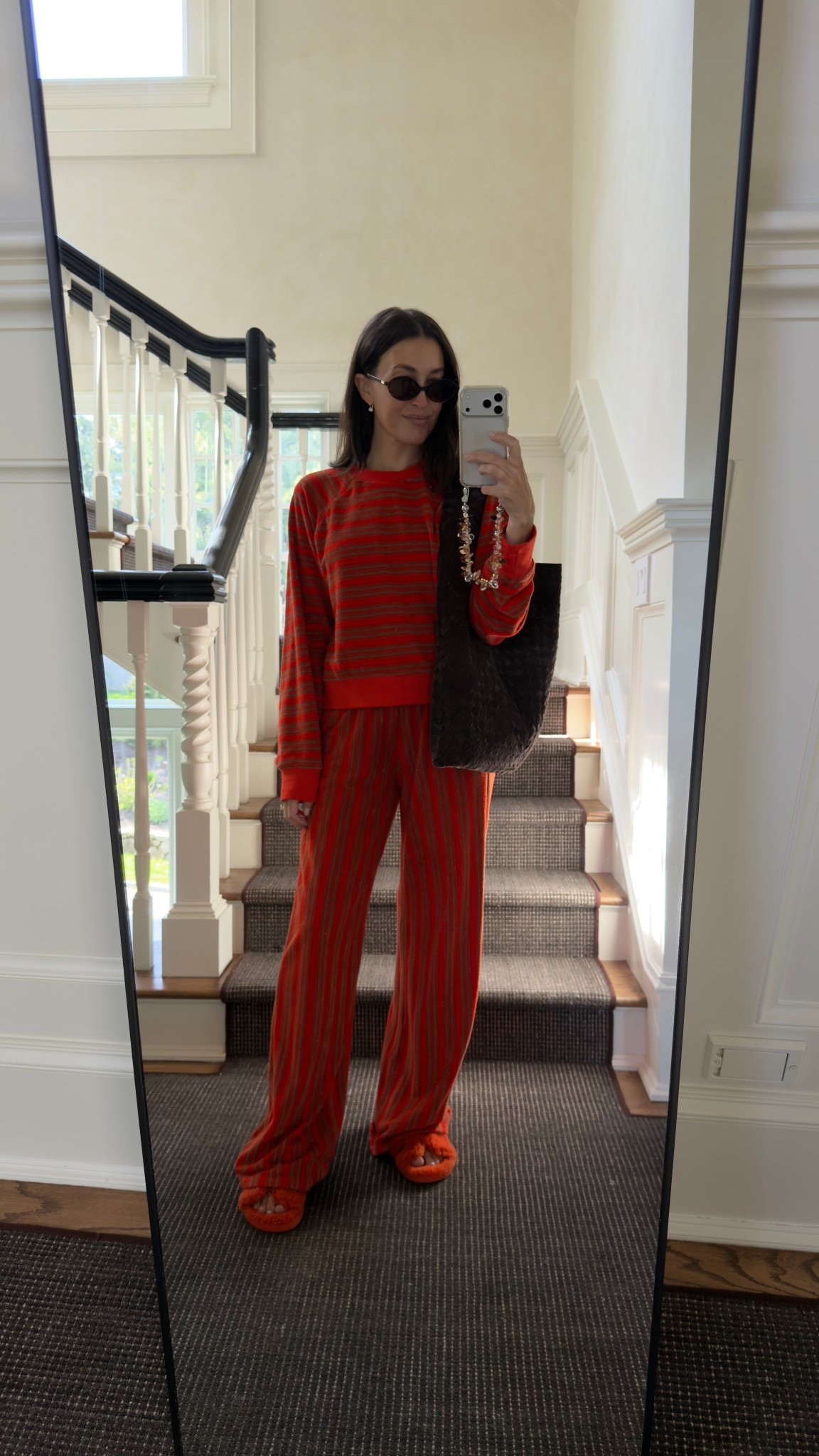 drop off ootd, school drop outfit, comfy matching set 