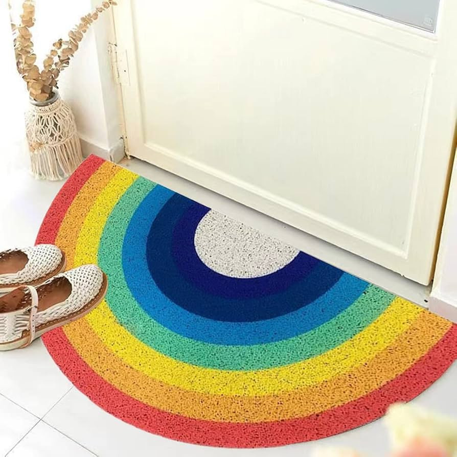 Door Mat Rainbow Pet Durable Welcome Mat Non-Slip Floor Front Doormat Resist Dirt Rug for Indoor ... | Amazon (US)