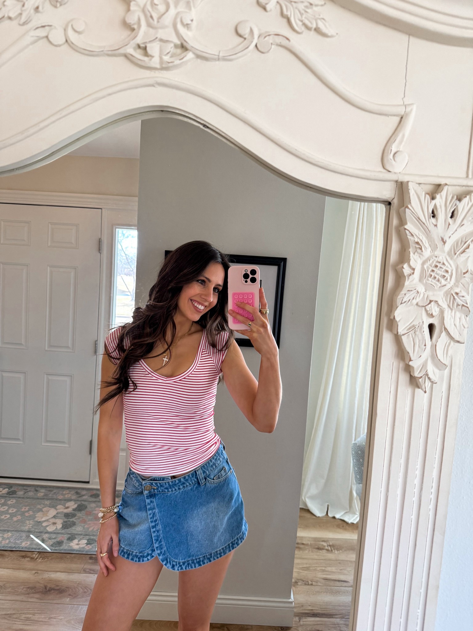 code FITCHECK at city beach! Spring outfit, summer outfit, denim skirt, denim skirt, spring top, summer top

#LTKStyleTip #LTKFindsUnder50 #LTKSeasonal