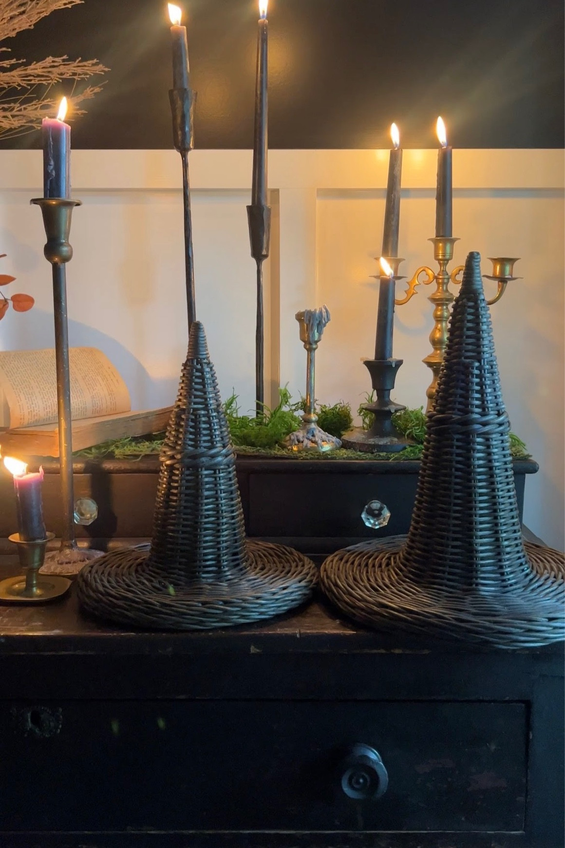 These stunning, whicker witch hats come in a set of two, and they are from studio McGee. They are currently on sale, get them while you still can. Spooky chic! 

#LTKSaleAlert #LTKHome #LTKSeasonal