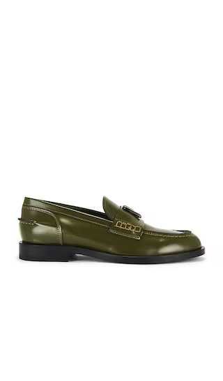 Flat Loafer in Green | Revolve Clothing (Global)