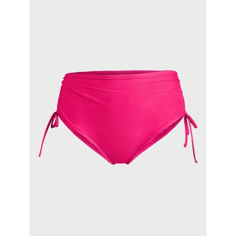 No Boundaries Juniors’ Ruched High Waisted Bikini Bottoms, Sizes XS-XL | Walmart (US)