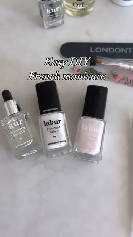 Easy DIY French manicure with my favorite non-toxic beauty brand, really good nourishing nail care🫶

#LTKbeauty #LTKVideo