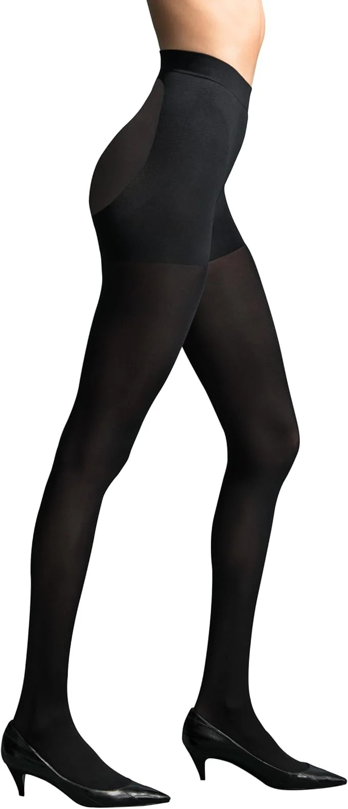 L'eggs Women's 60 Denier 360 Contour Opaque Tights Color-Black Size S-XXL - Walmart.com | Walmart (US)