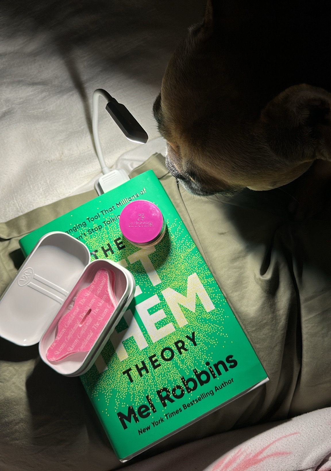 Bedtime essentials - I put the lip mask on every night before putting on mouth tape to keep my lips hydrated. You can find a link to my 👄 on my IG bio. 