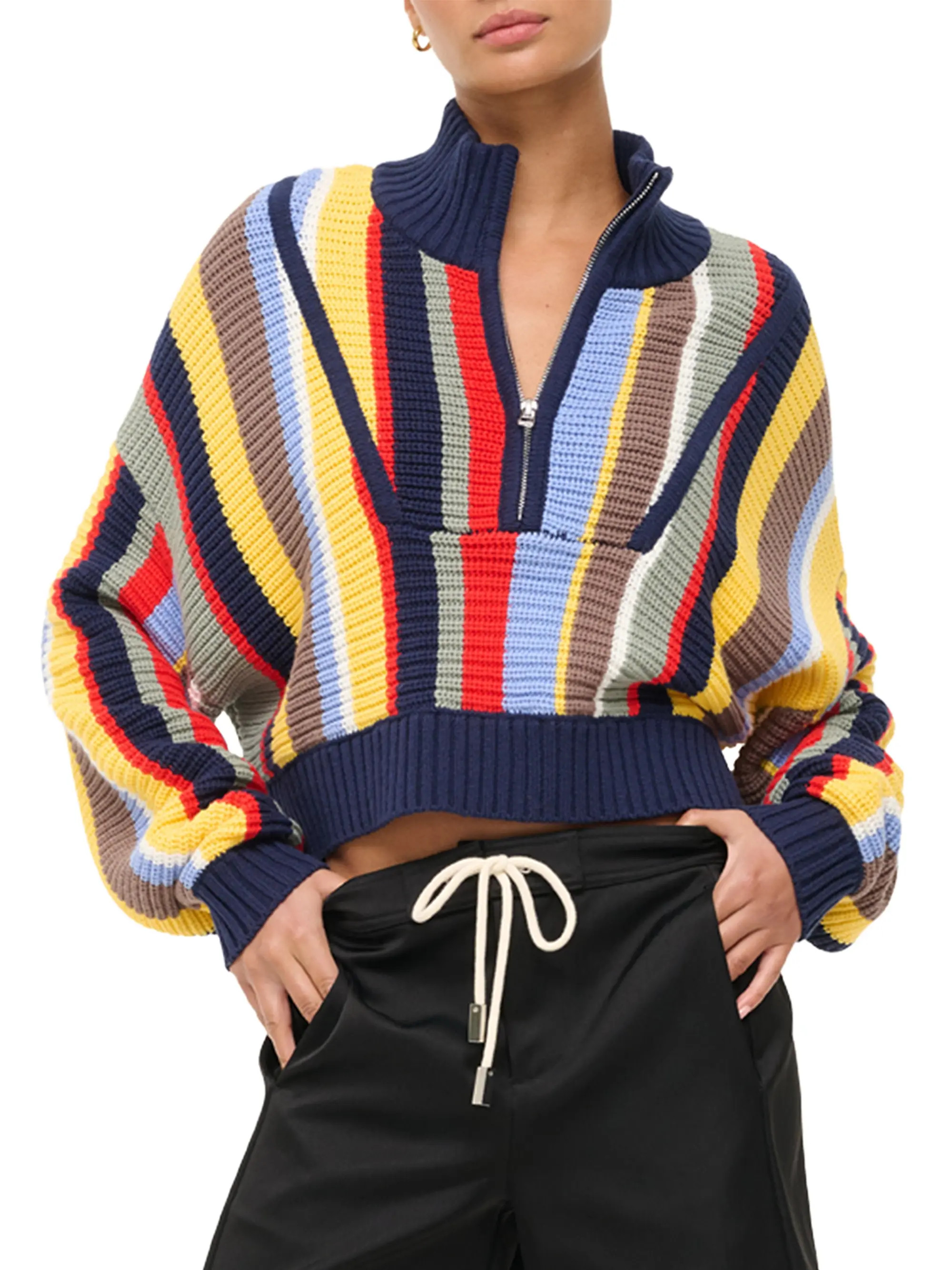 Hampton Striped Crochet Sweater | Saks Fifth Avenue